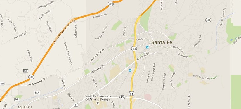 Map of Santa Fe